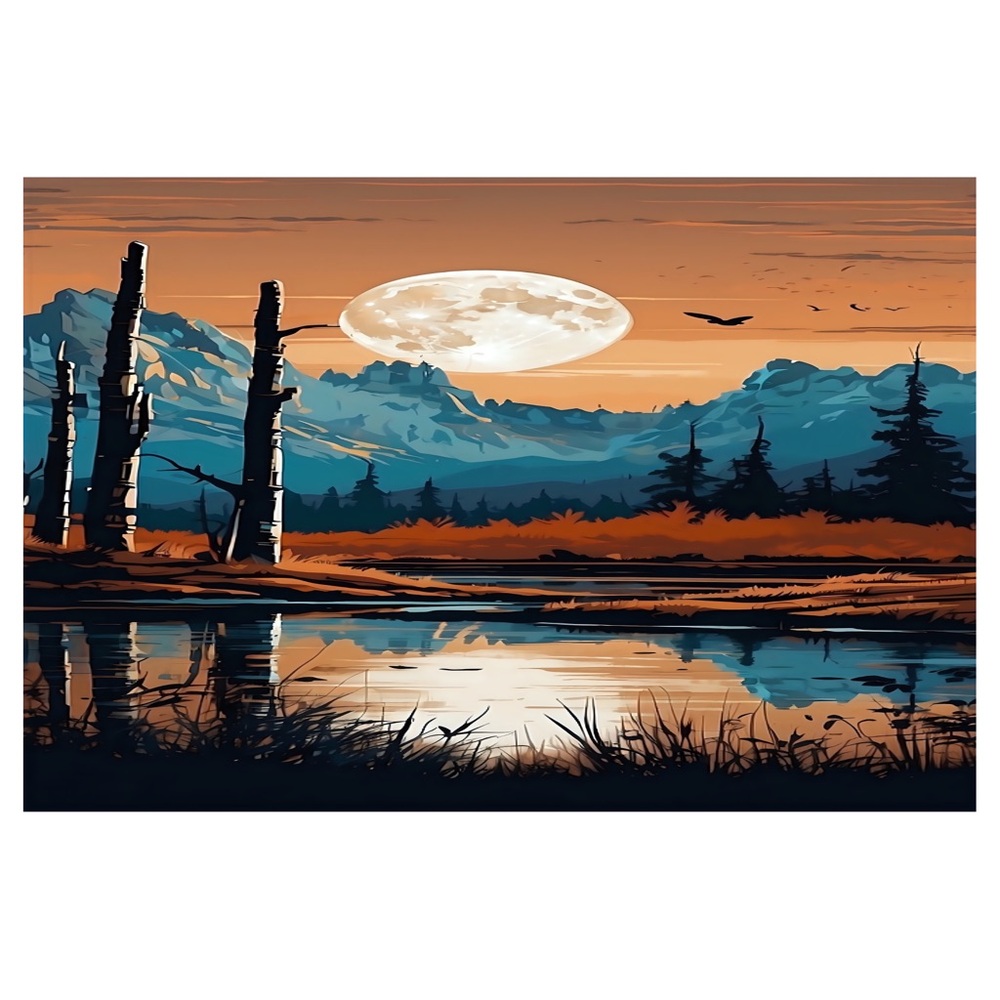 Wildlife woods Hd metal art print